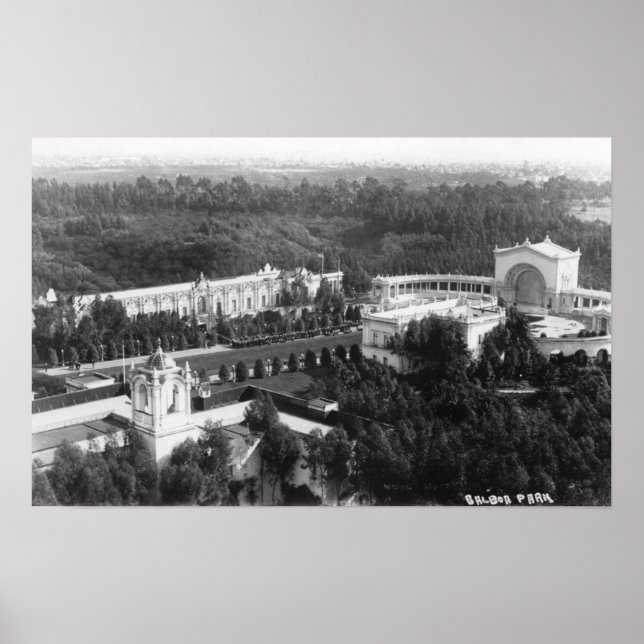 San Diego, CA View of Balboa Park Foto Poster (Vorne)