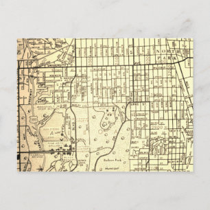 San Diego, CA Vintag Karte