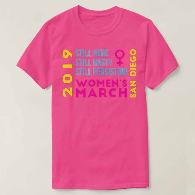 San Diego CA Womens März Januar 2019 Eklig T-Shirt (Design vorne)