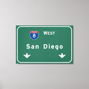 San Diego California Autobahn : Leinwanddruck