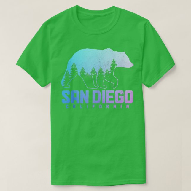 San Diego California Bären Grizzly Pride Outdoor V T-Shirt (Design vorne)