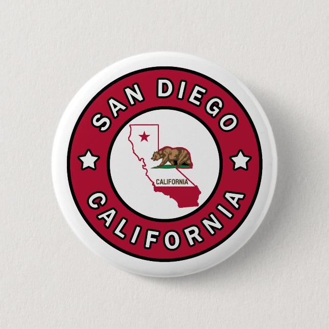 San Diego California Button (Vorderseite)