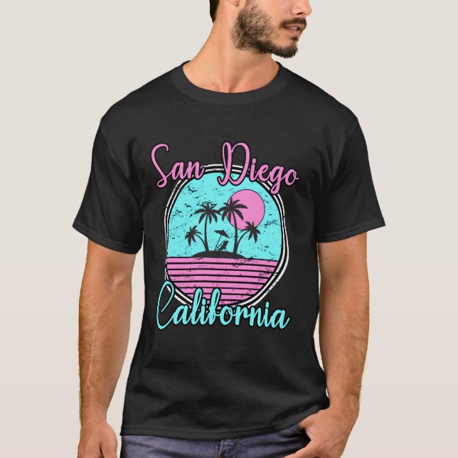 San Diego California Ca Beach Travel T-Shirt (Vorderseite)