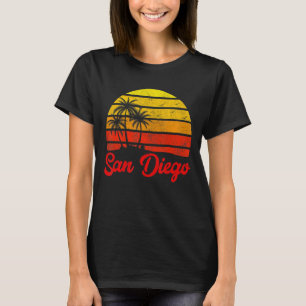 San Diego California Ca Vintage Sportfrauen Männer T-Shirt
