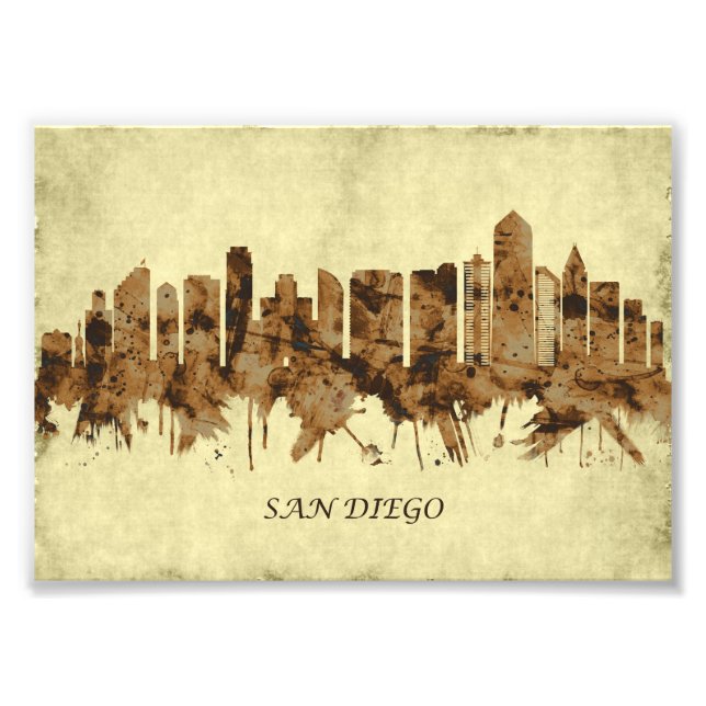 San Diego California Cityscape Fotodruck (Vorne)