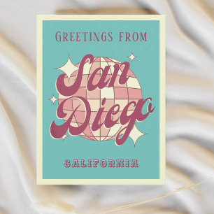 San Diego California Feriendomizil Postkarte