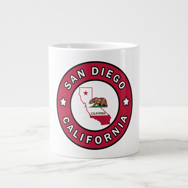 San Diego California Jumbo-Tasse (Vorderseite)