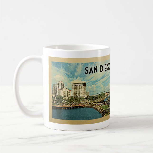 San Diego California Kaffeetasse (Links)