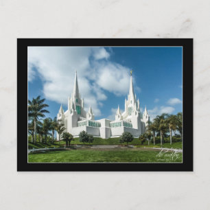 San Diego California LDS Tempel Postkarte