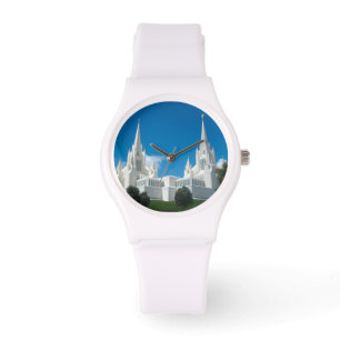 San Diego California LDS Tempel White Watch Armbanduhr