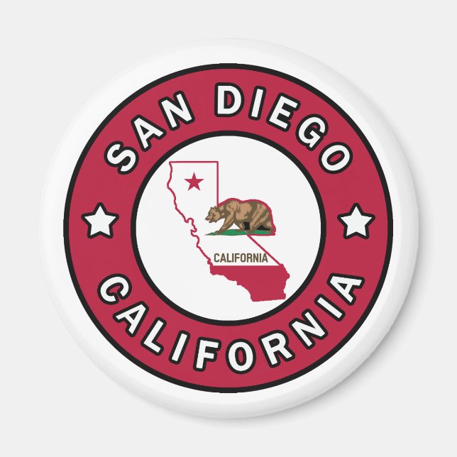 San Diego California Magnet (Vorne)