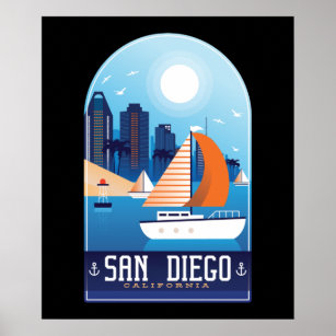 San Diego California Poster