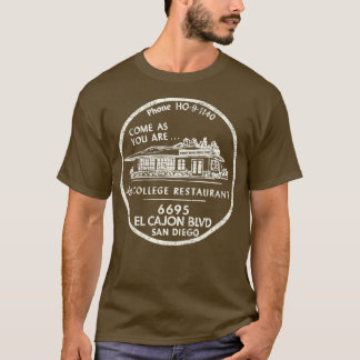 San Diego California Restaurant Bar Vintag Advert T-Shirt