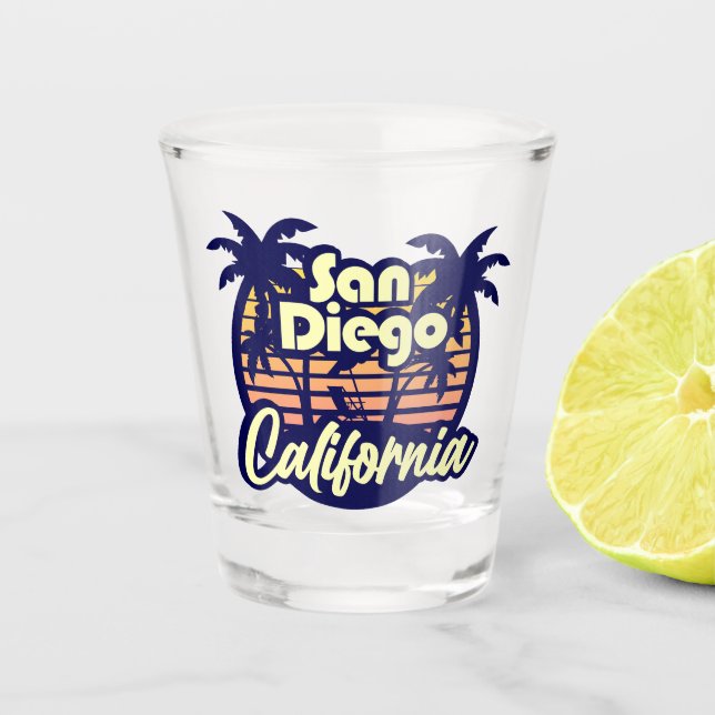 San Diego California Schnapsglas (Vorderseite)
