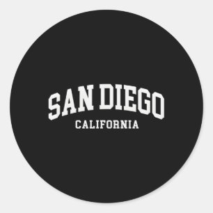 San Diego California Sd Runder Aufkleber