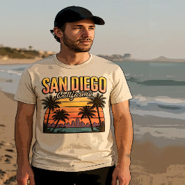 San Diego California | Skyline Beach T-Shirt