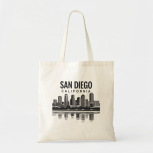 San Diego California Skyline Tragetasche