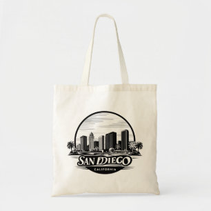 San Diego California Skyline Tragetasche