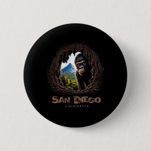 San Diego California Souvenir Wandern Button