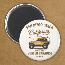 San Diego California Surfer Paradise Magnet