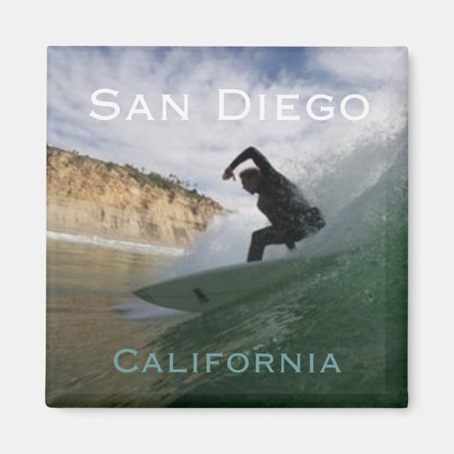 San Diego California Surfing Kühlschrankmagnete Magnet (Vorne)