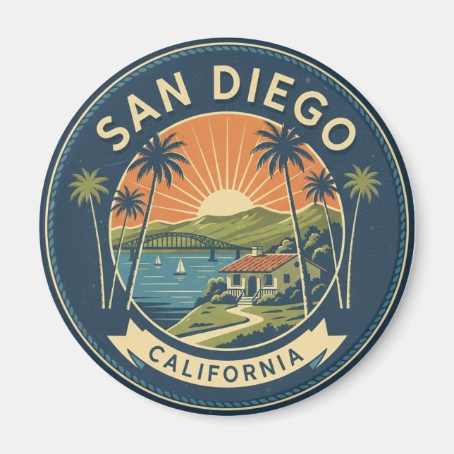 San Diego California Travel Magnet (Vorne)