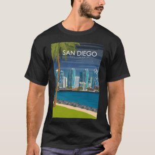 San Diego California United Staaten Travel Poster T-Shirt