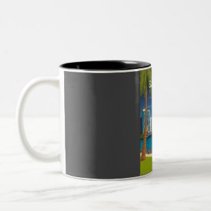 San Diego California United Staaten Travel Poster Zweifarbige Tasse