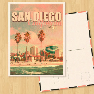 San Diego California Vintag Souvenirs der 50er Jah Postkarte