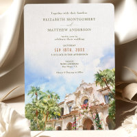 San Diego Casa del Prado Aquarell-Hochzeit