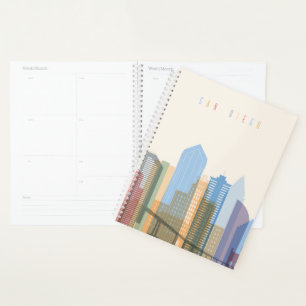San Diego City Skyline Planer