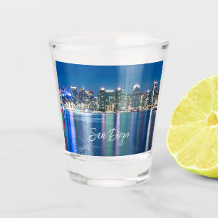 San Diego Cityscape Skyline Schnapsglas