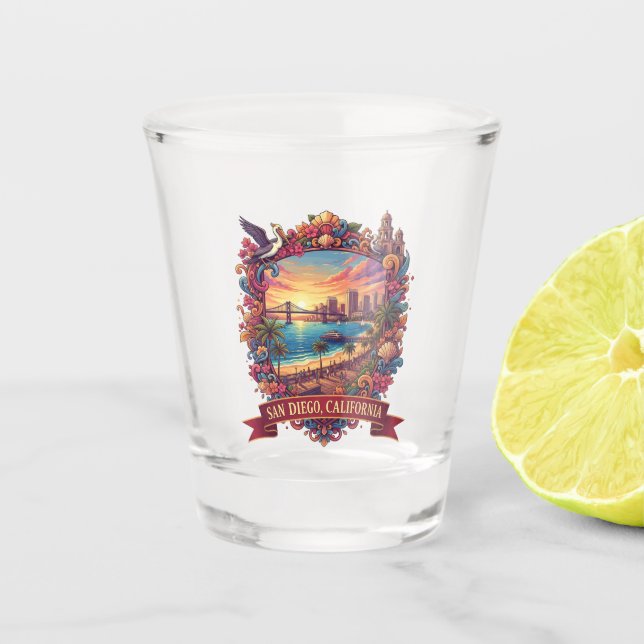 San Diego Coronado  Schnapsglas (Vorderseite)