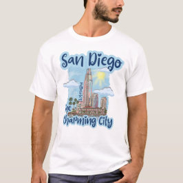San Diego Das charmante Shirt der Stadt