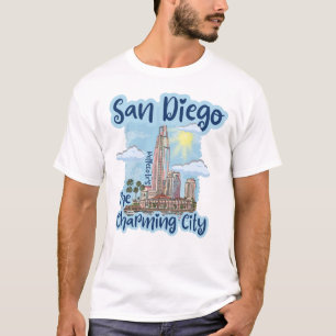 San Diego Das charmante Shirt der Stadt