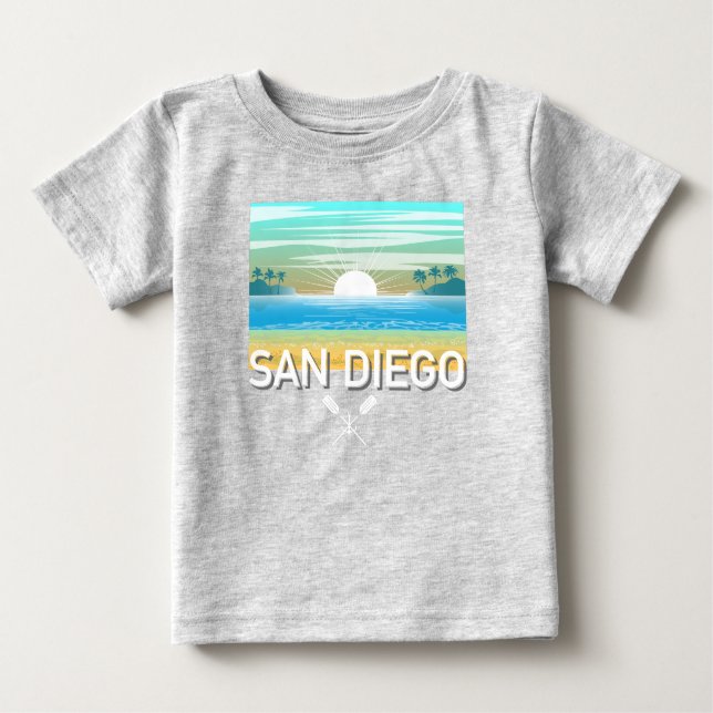 San Diego Design - Baby Fine Jersey T - Shirt (Vorderseite)