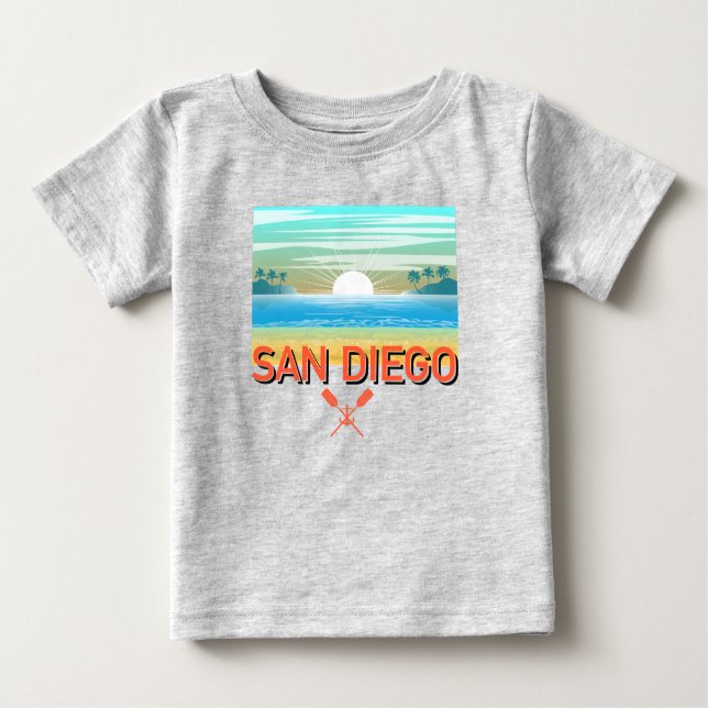 San Diego Design - Baby Fine Jersey T - Shirt (Vorderseite)