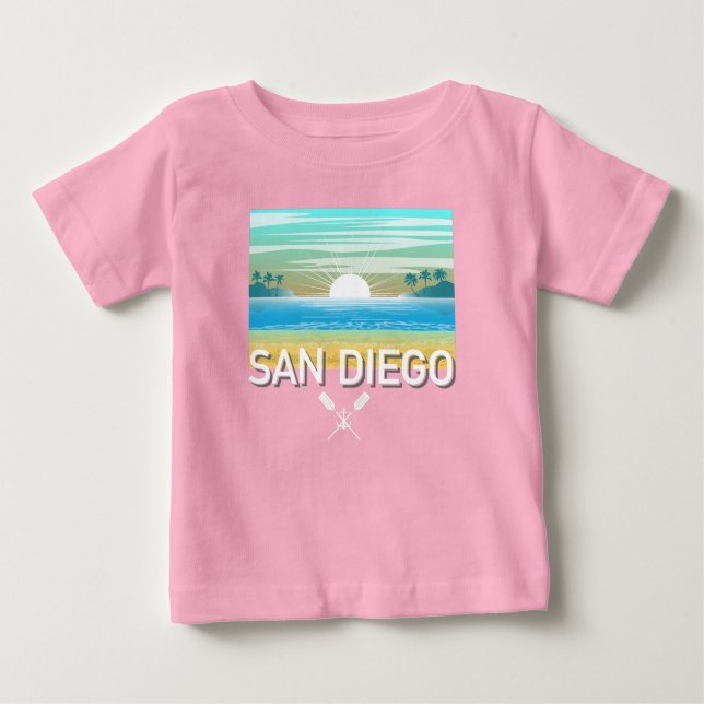 San Diego Design - Baby Fine Jersey T - Shirt (Vorderseite)