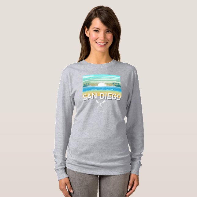 San Diego Design - Basic Long Sleeve T - Shirt (Vorne ganz)
