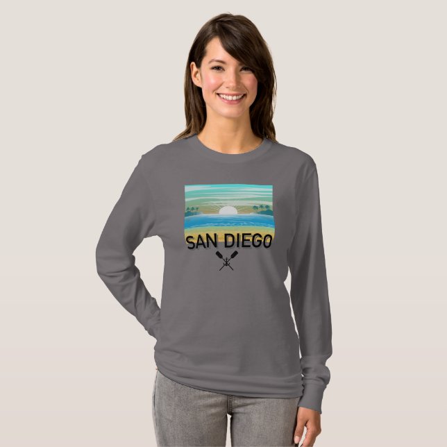 San Diego Design - Basic Long Sleeve T - Shirt (Vorne ganz)