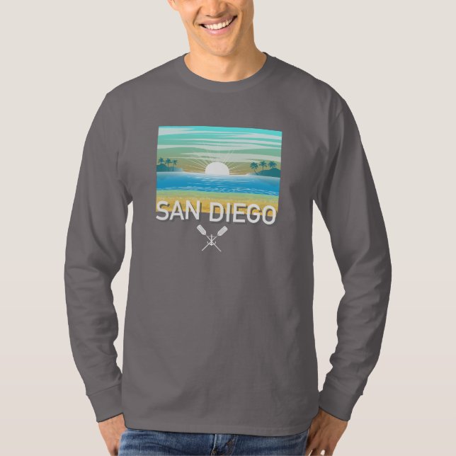 San Diego Design - Basic Long Sleeve T - Shirt (Vorderseite)