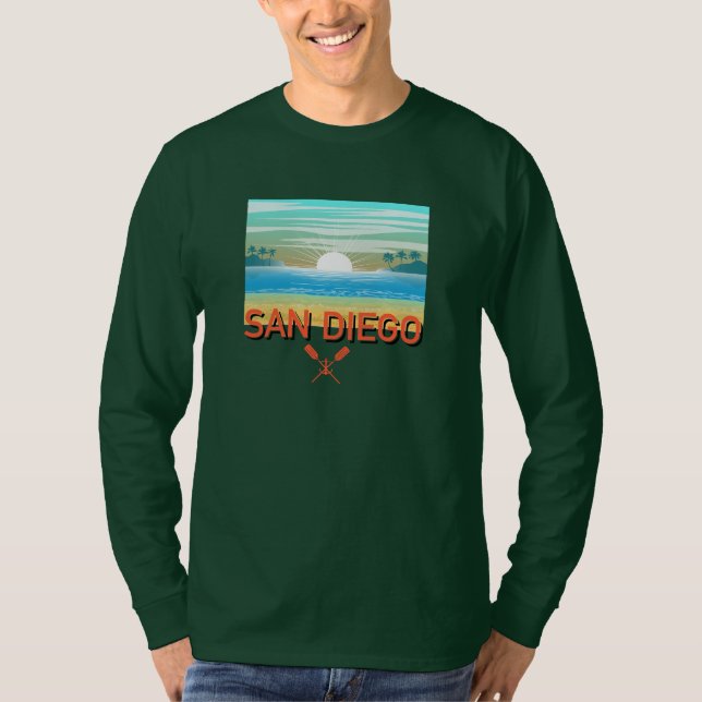 San Diego Design - Basic Long Sleeve T - Shirt (Vorderseite)