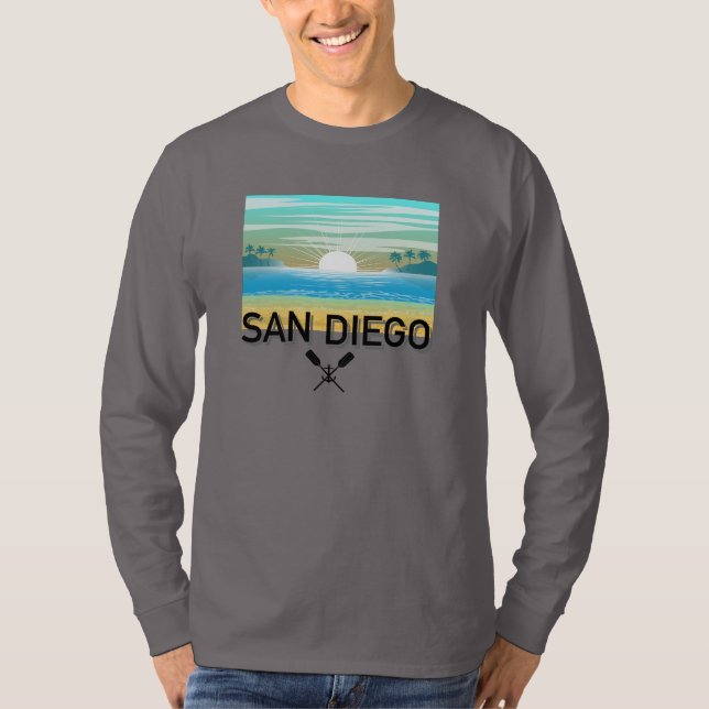 San Diego Design - Basic Long Sleeve T - Shirt (Vorderseite)