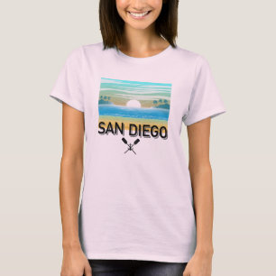San Diego Design - Basis T-Shirt für Damen