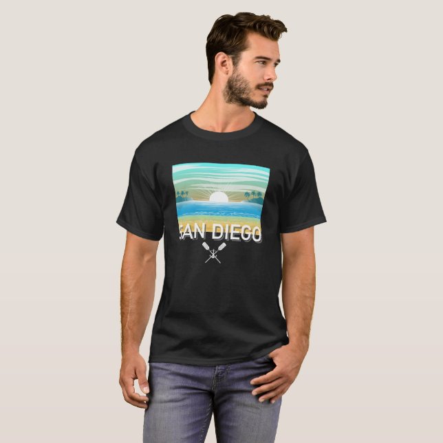 San Diego Design - Dark T - Shirt (Vorne ganz)