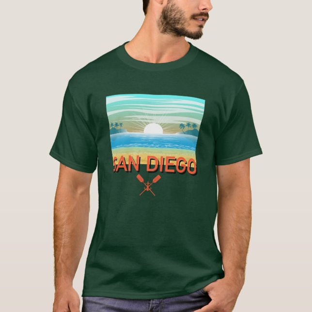 San Diego Design - Dark T - Shirt (Vorderseite)