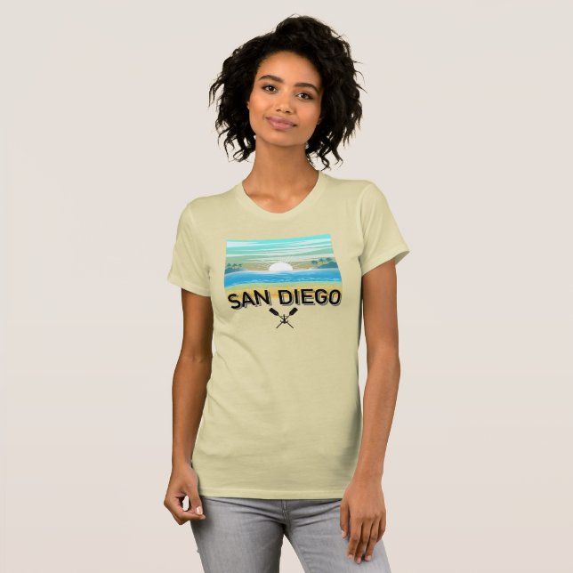 San Diego Design - Frauen-Bella+Leinwand Slim Fit  T-Shirt (Vorne ganz)
