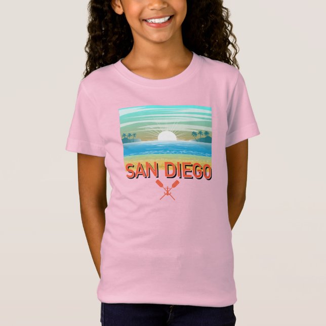 San Diego Design - Girls' Fine Jersey T - Shirt (Vorderseite)