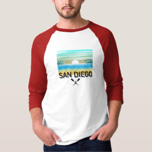 San Diego Design - Herren Basic 3/4 Sleeve Raglan  T-Shirt