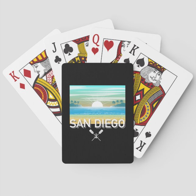 San Diego Design - Klassische Spielkarten (Rückseite)
